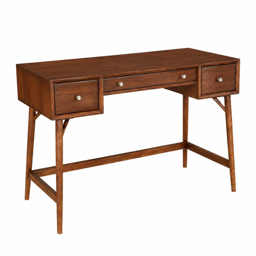 Bureau en bois massif avec 3 tiroirs